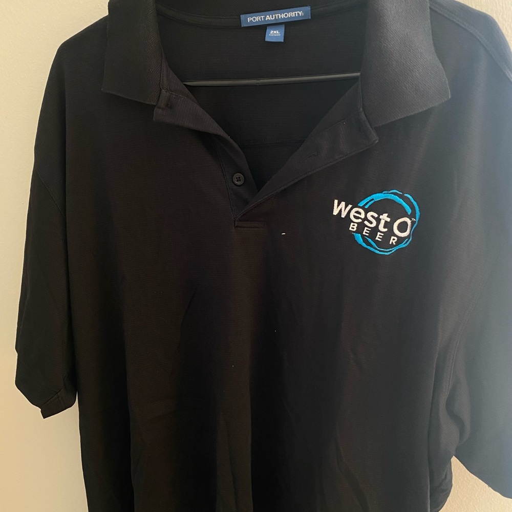 West O Beer polo shirt from Port Authority